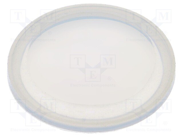 Cover; IP68; transparent; Ø28.8x3.3mm