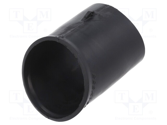 Heat shrink boot; glueless,angular; black; elastomer; -75÷150°C