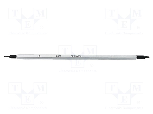 Interchangeable blade; slot; double-sided; 1,5x0,4mm,3,0x0,6mm