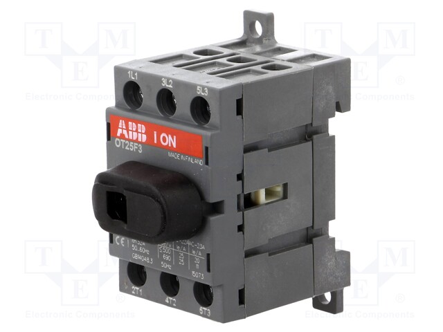 Switch-disconnector; Poles: 3; DIN; 25A; OT