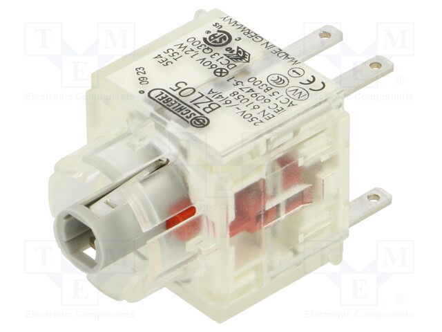 Contact block; -30÷70°C; Illumin: yes; IP00; Contacts: NC; 3mm