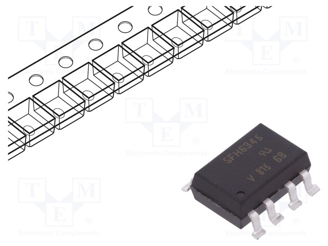 Optocoupler; SMD; Channels: 1; Out: transistor; Uinsul: 5.3kV; 1Mbps