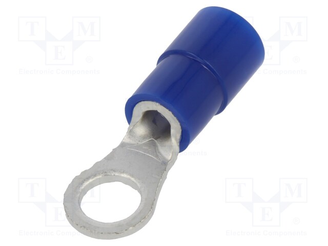 Tip: ring; M4; Ø: 4.3mm; 1.04÷2.63mm2; crimped; for cable; insulated