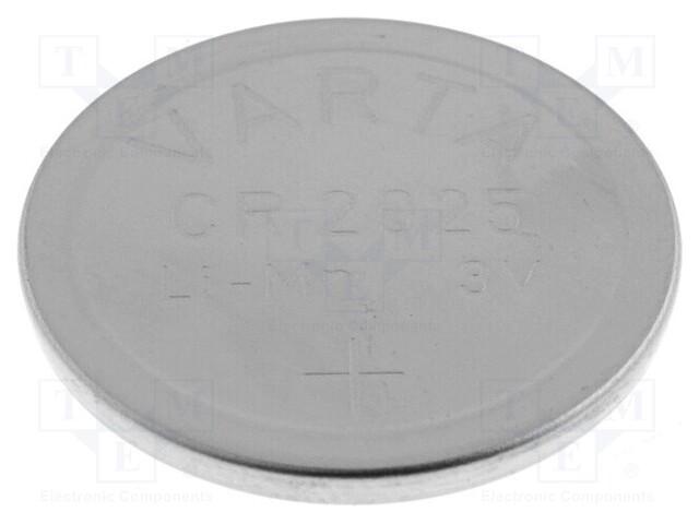 Battery: lithium; 3V; CR2025,coin; Ø20x2.5mm; 170mAh