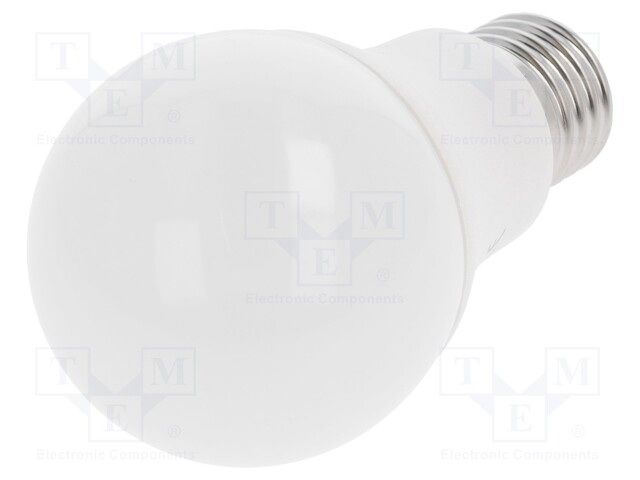 LED lamp; warm white; E27; 230VAC; 470lm; 6W; 2700K; CRImin: 80