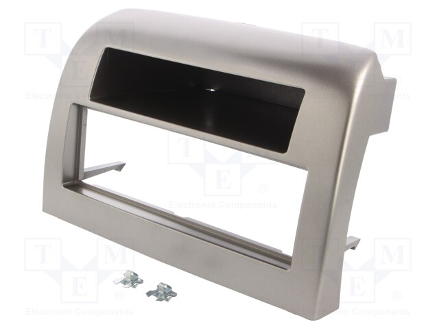 Radio mounting frame; Lancia; 1 DIN; silver