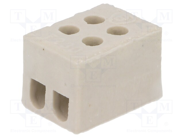 Terminal block; screw terminal; ways: 2; for cable; 2.5mm2; 500V