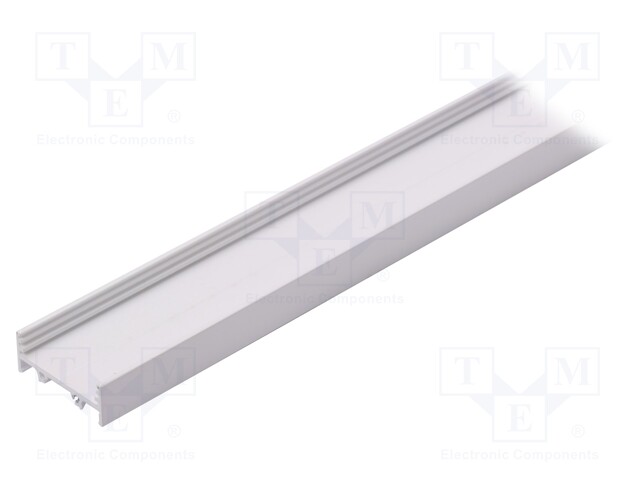 Profiles for LED modules; surface; white; L: 1m; aluminium