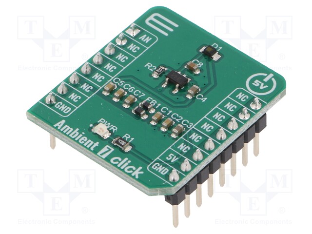 Click board; lighting sensor; analog; OPA344,SFH5701A01; 5VDC