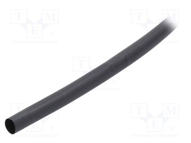 Heat shrink sleeve; 3: 1; 9mm; L: 150m; black; polyolefine