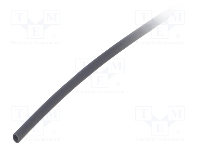 Heat shrink sleeve; thin walled,flexible; 2: 1; 1.2mm; black