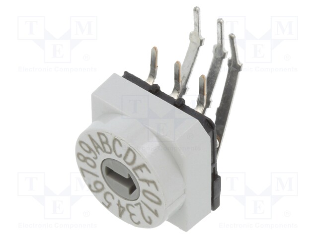 Switch: rotary; Pos: 16; 1uA/20mVDC; -20÷70°C; Mounting: THT