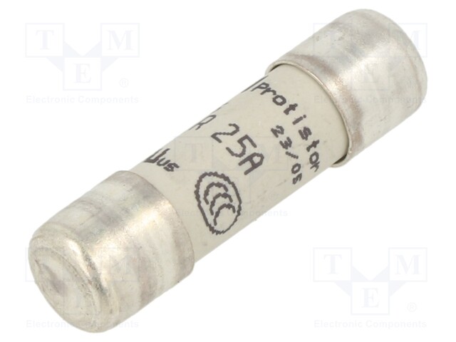 Fuse: fuse; gR,ultra rapid; 25A; 690VAC; 10x38mm