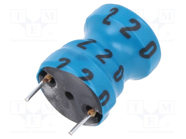 Inductor: ferrite; 22uH; 2.8A; 70mΩ; ±20%; 10kHz