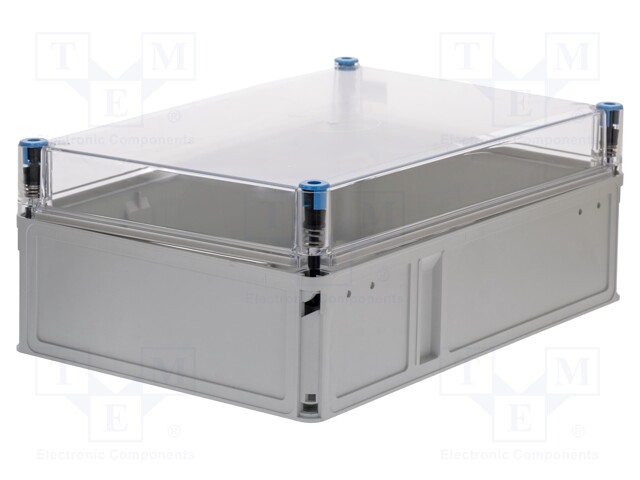 Enclosure: multipurpose; X: 300mm; Y: 450mm; Z: 170mm; polycarbonate