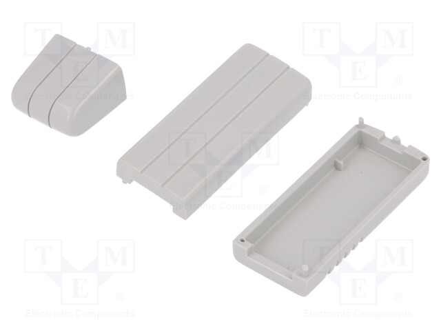 Enclosure: for USB; X: 20mm; Y: 66mm; Z: 12mm; ABS; grey