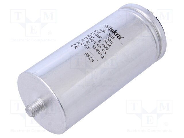 Capacitor: polypropylene; one phase; Q@50Hz: 4.17kVAR; 400VAC