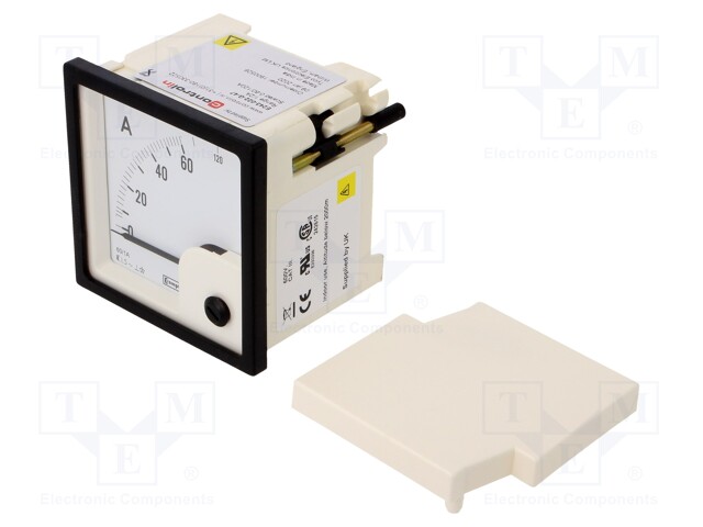 Meter: panel; analogue; 0/60÷120A; True RMS; Iin: 1/2A; Class: 1,5