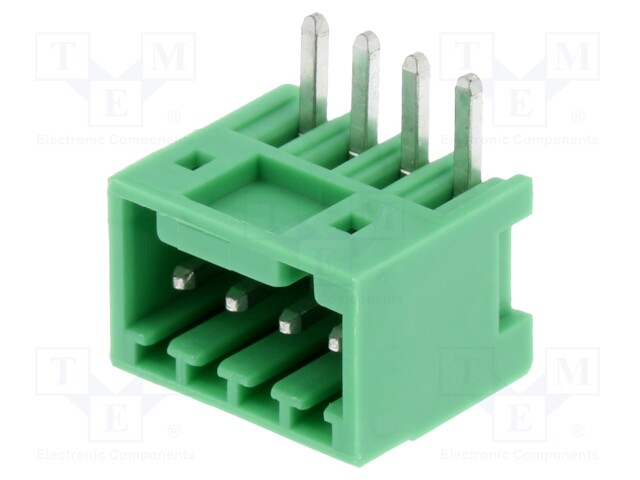 Pluggable terminal block; 2.5mm; ways: 4; angled 90°; socket; male