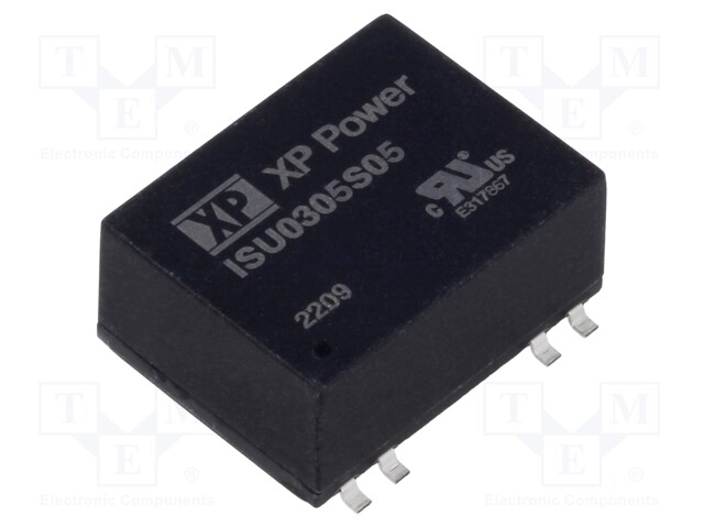 Isolated Board Mount DC/DC Converter, ITE, 1 Output, 3 W, 5 V, 600 mA