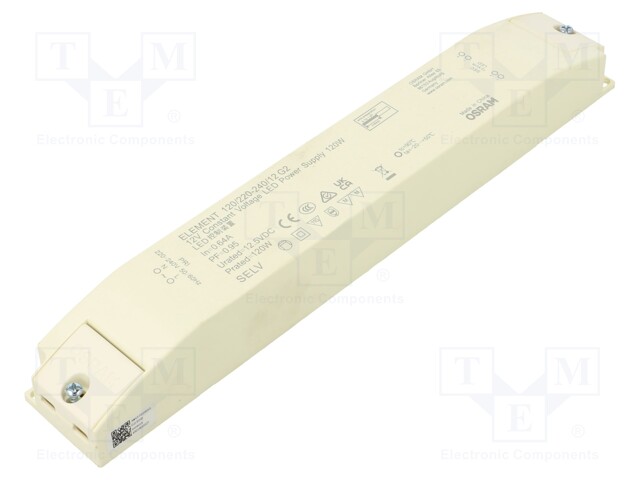 Power supply: switched-mode; LED; 120W; 12.5VDC; 220÷240VAC; IP20