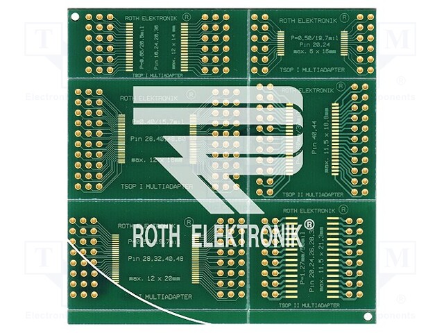 Board: universal; double sided,multiadapter; W: 72.6mm; L: 76.2mm