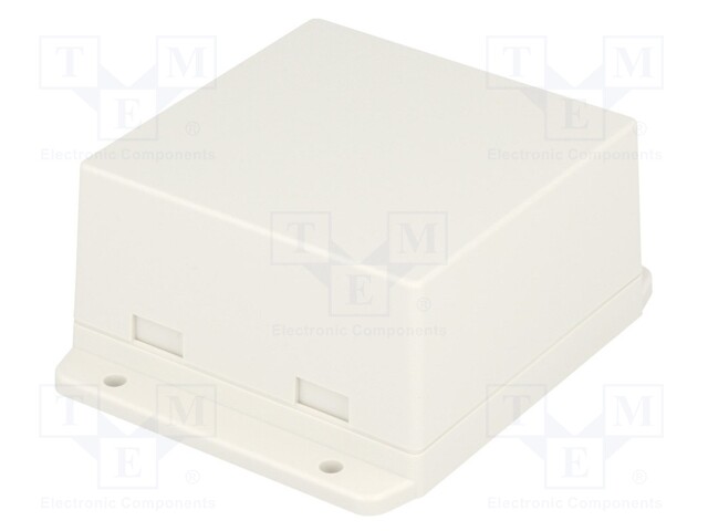 Enclosure: multipurpose; X: 80.6mm; Y: 80mm; Z: 43.5mm; ABS; white