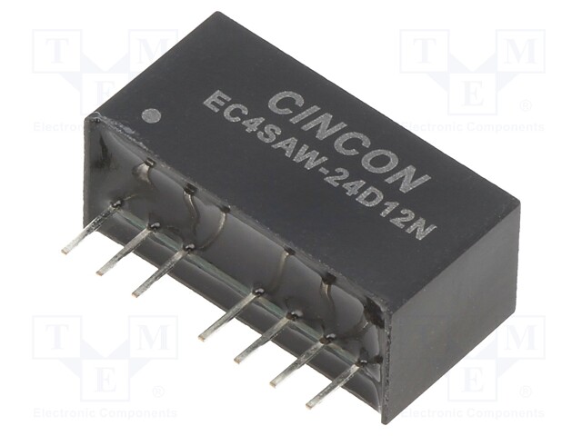 Converter: DC/DC; 5/6W; Uin: 9÷36V; Uout: 12VDC; Uout2: -12VDC; SIP8