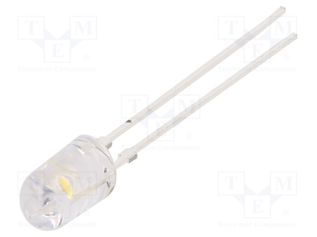 LED; oval; 4.7x5.7mm; white warm; 7000÷8400mcd; 40/70°; 2.9÷3.4V