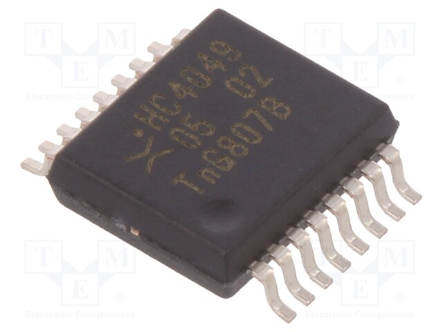 IC: digital; HEX,inverter; Channels: 6; SMD; SSOP16; Series: HC