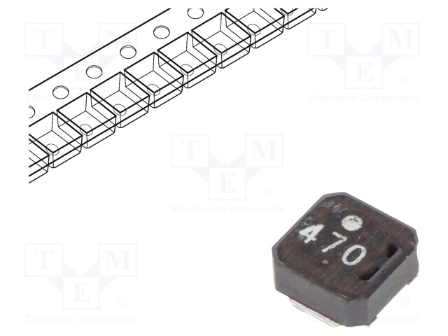 Inductor: ferrite; SMD; 47uH; 0.56A; 849mΩ; ±20%; Series: VLCF