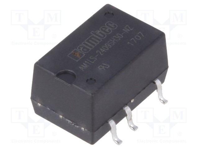 Converter: DC/DC; 1W; Uin: 21.6÷26.4V; 9VDC; Iout: 111mA; SMD; 1.5g