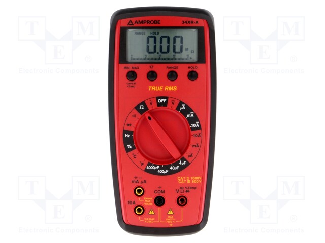 Digital multimeter; LCD 3,75 digit (3999),with a backlit