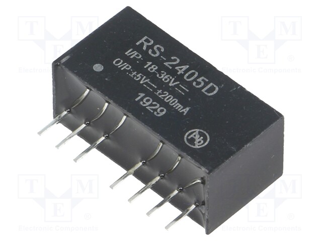 Converter: DC/DC; 2W; Uin: 18÷36V; Uout: 5VDC; Uout2: -5VDC; SIP8