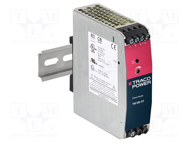 Power supply: switched-mode; 80W; 12VDC; 11.8÷15VDC; 6.7A; OUT: 1