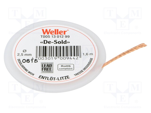 Tape: desoldering; W: 2.5mm; L: 1.6m