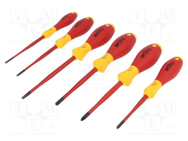 Screwdrivers; Pcs: 6; insulated; 1kVAC