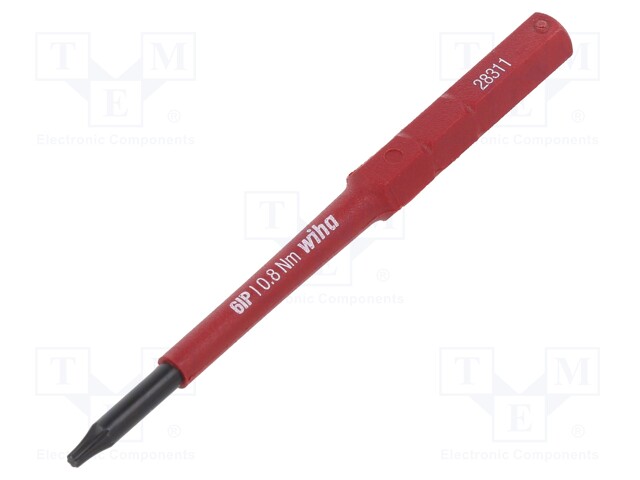 Interchangeable blade; Torx® PLUS; 6IP; max.0.8Nm; 1kVAC