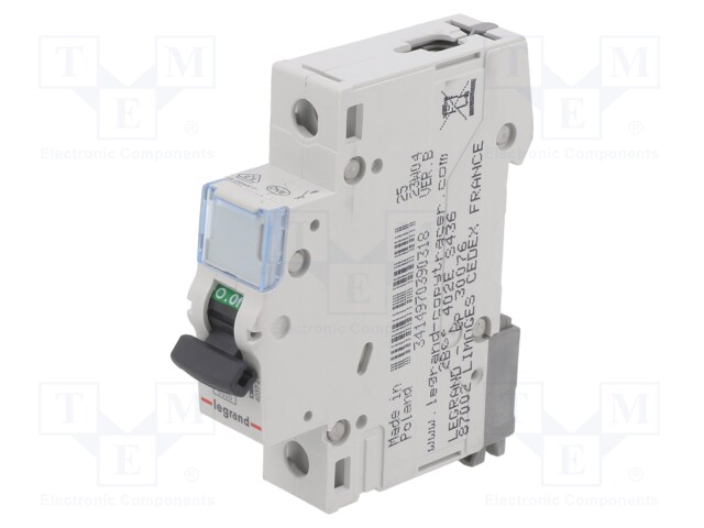 Circuit breaker; 230VAC; Inom: 16A; Poles: 1; DIN; Charact: D; 6kA