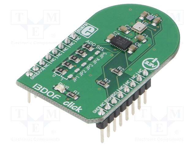 Click board; I2C; BME680,BMI088,BMM150; mikroBUS connector