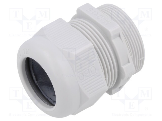 Cable gland; M40; light grey