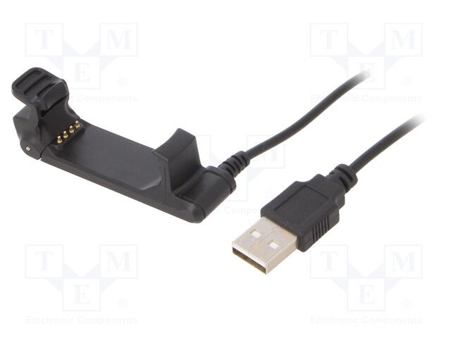 Cable; 1m; black; 1A; Application: Garmin Forerunner 220