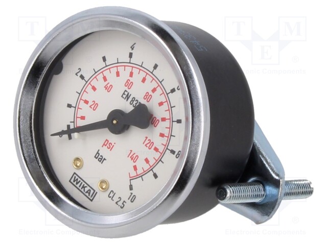 Manometer; 0÷10bar; 50mm; non-aggressive liquids,inert gases