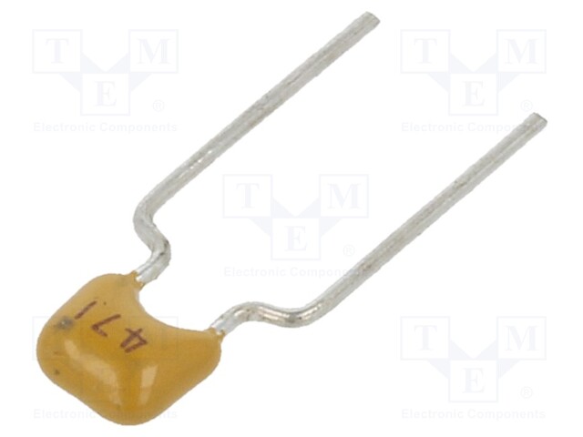 Capacitor: ceramic; 470pF; 50V; X7R; ±10%; THT; 5mm