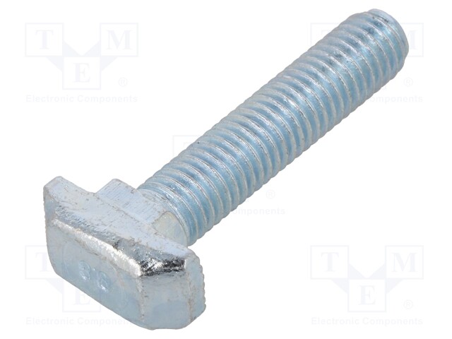 Screw; for profiles; Width of the groove: 10mm; L: 40mm; steel