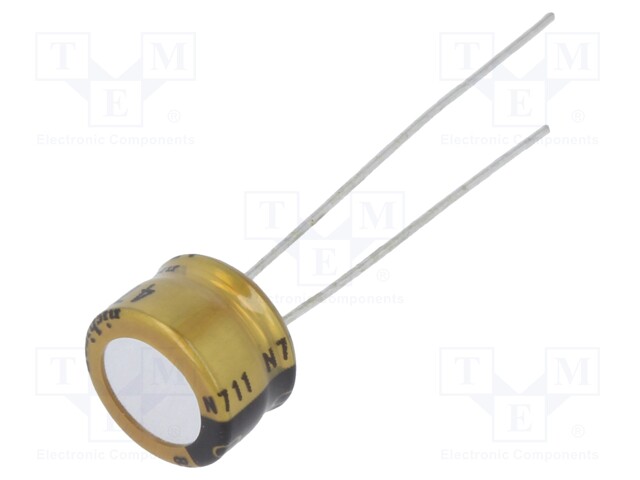 Capacitor: electrolytic; THT; 470uF; 4VDC; Ø8x5mm; Pitch: 2.5mm