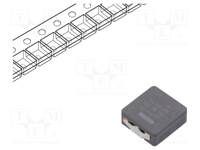 Power Inductor (SMD), 4.7 µH, 9.2 A, 13.9 A, ETQP Series, 10.7mm x 10mm x 4mm