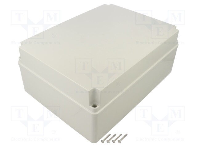 Enclosure: multipurpose; X: 228mm; Y: 308mm; Z: 128mm; SCABOX; grey