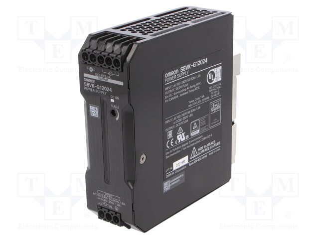 Power supply: switched-mode; 120W; 24VDC; 5A; 85÷264VAC; 90÷350VDC