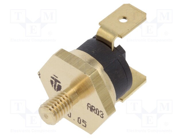 Sensor: thermostat; Output conf: SPST-NC; 80°C; 16A; 250VAC; ±5°C